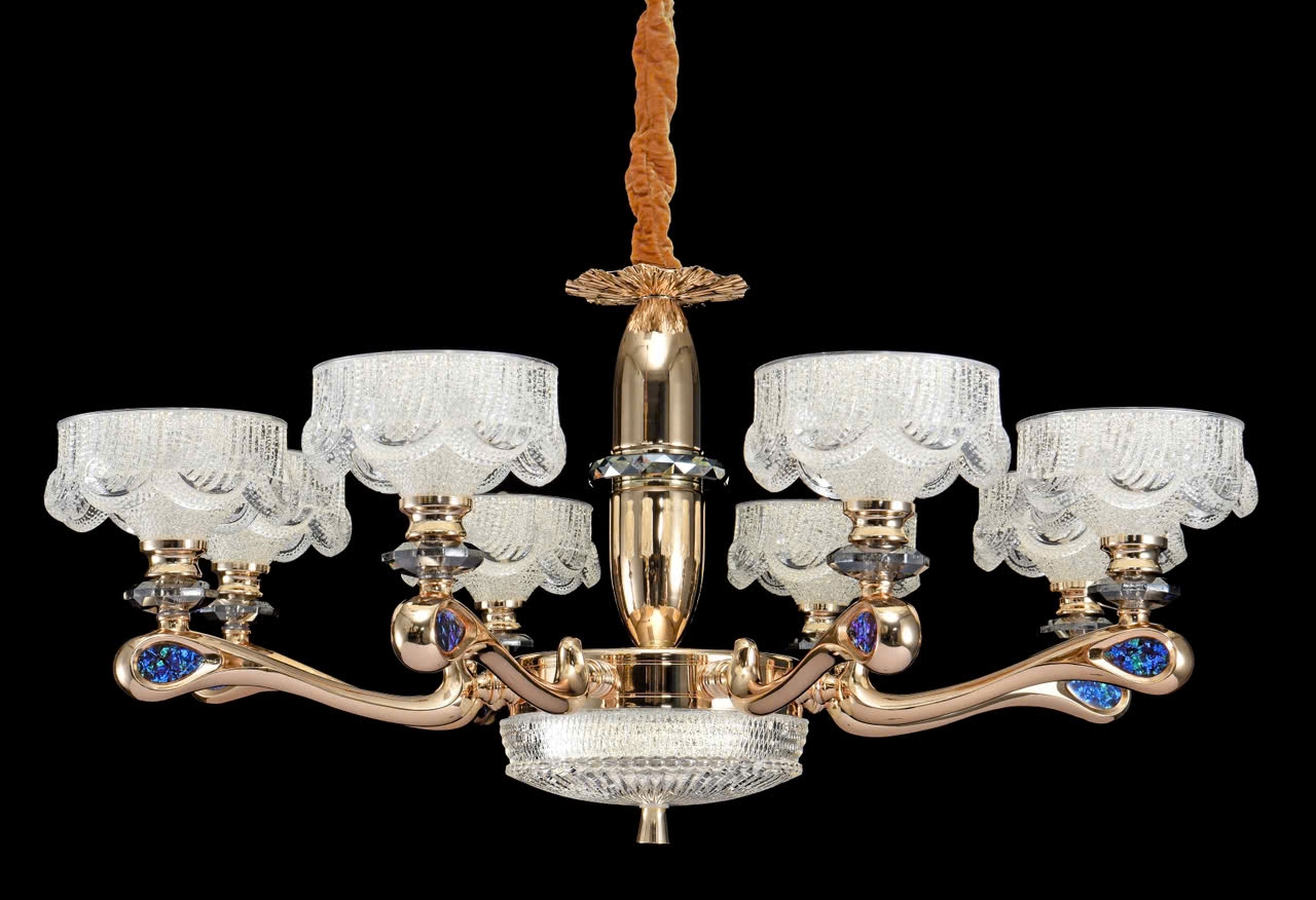 Đèn chùm mạ chao phale 8615/8