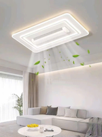 Đèn ốp trần gắn quạt chữ nhật D03/80*100