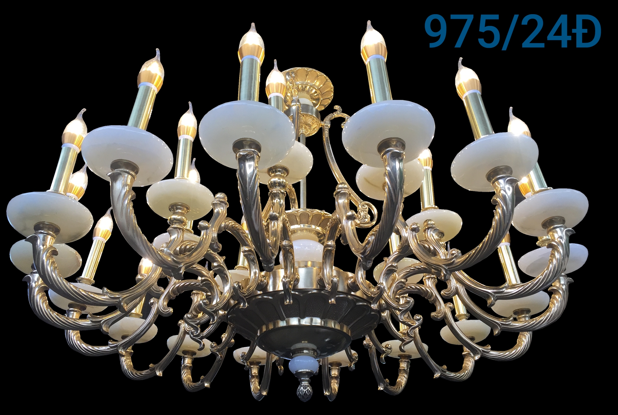 Đèn chùm đồng xịn 975/24