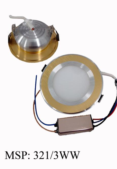 Đèn âm trần Led 3w 3 CĐ 321