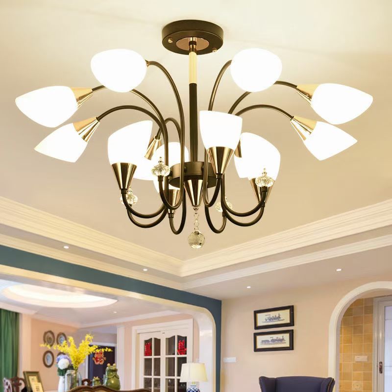 Đèn chùm tay sắt 9139/12 ( bóng E14)