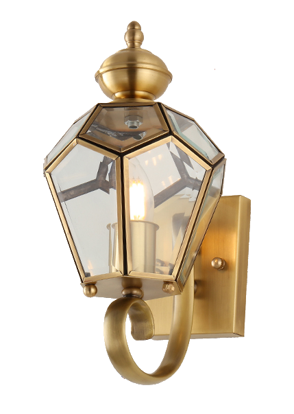 Đèn cột đồng xịn chao lục lăng B6084M (20x36)