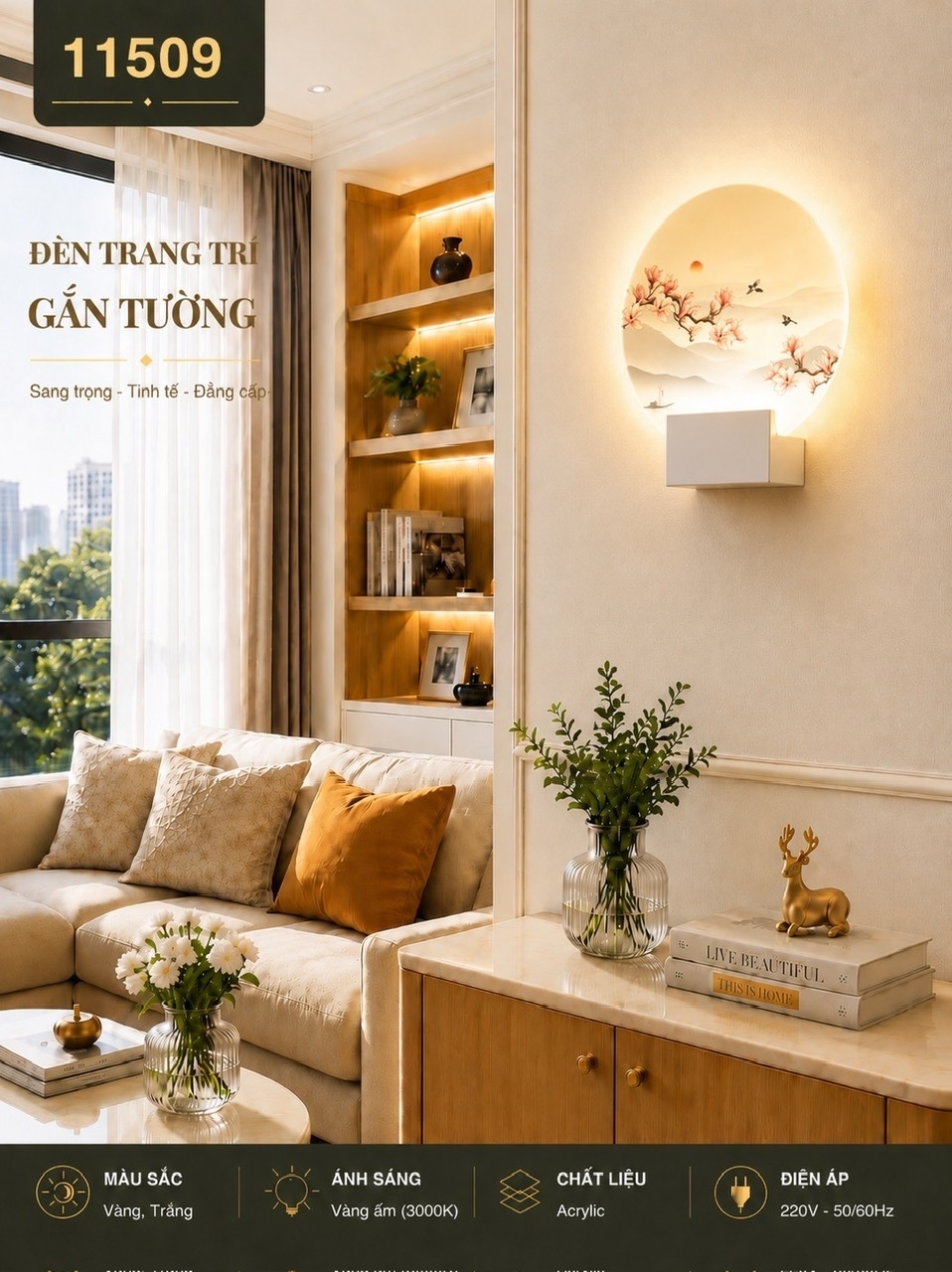 Đèn hắt led 11509 (20cm)