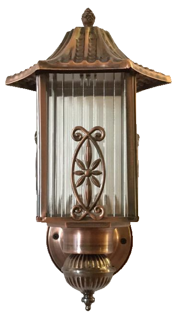 Đèn cột mạ đồng 1672/1