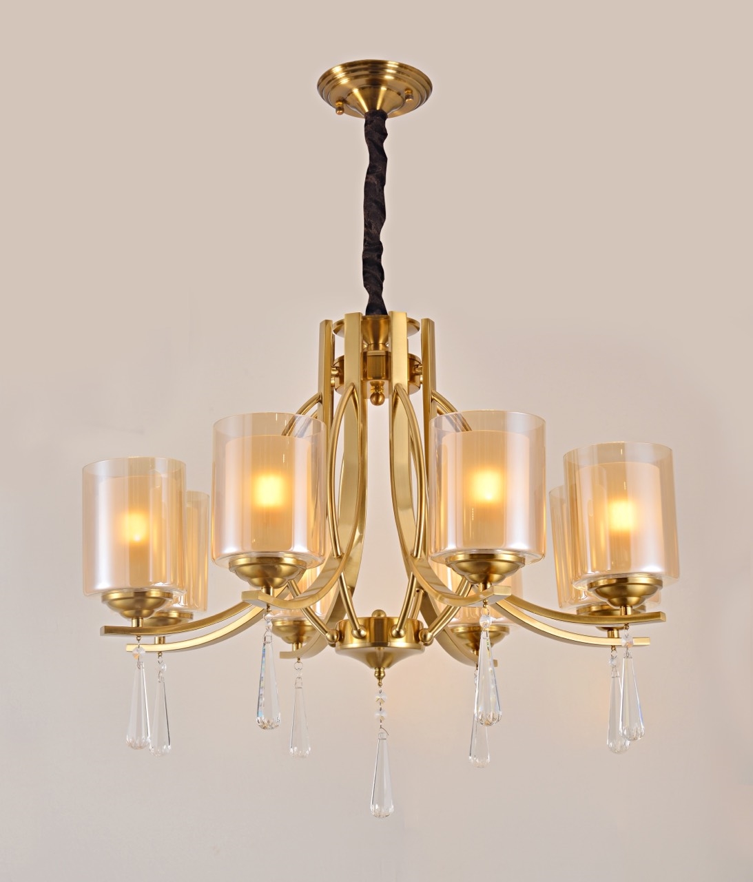 Đèn chùm mạ đồng 8263-8