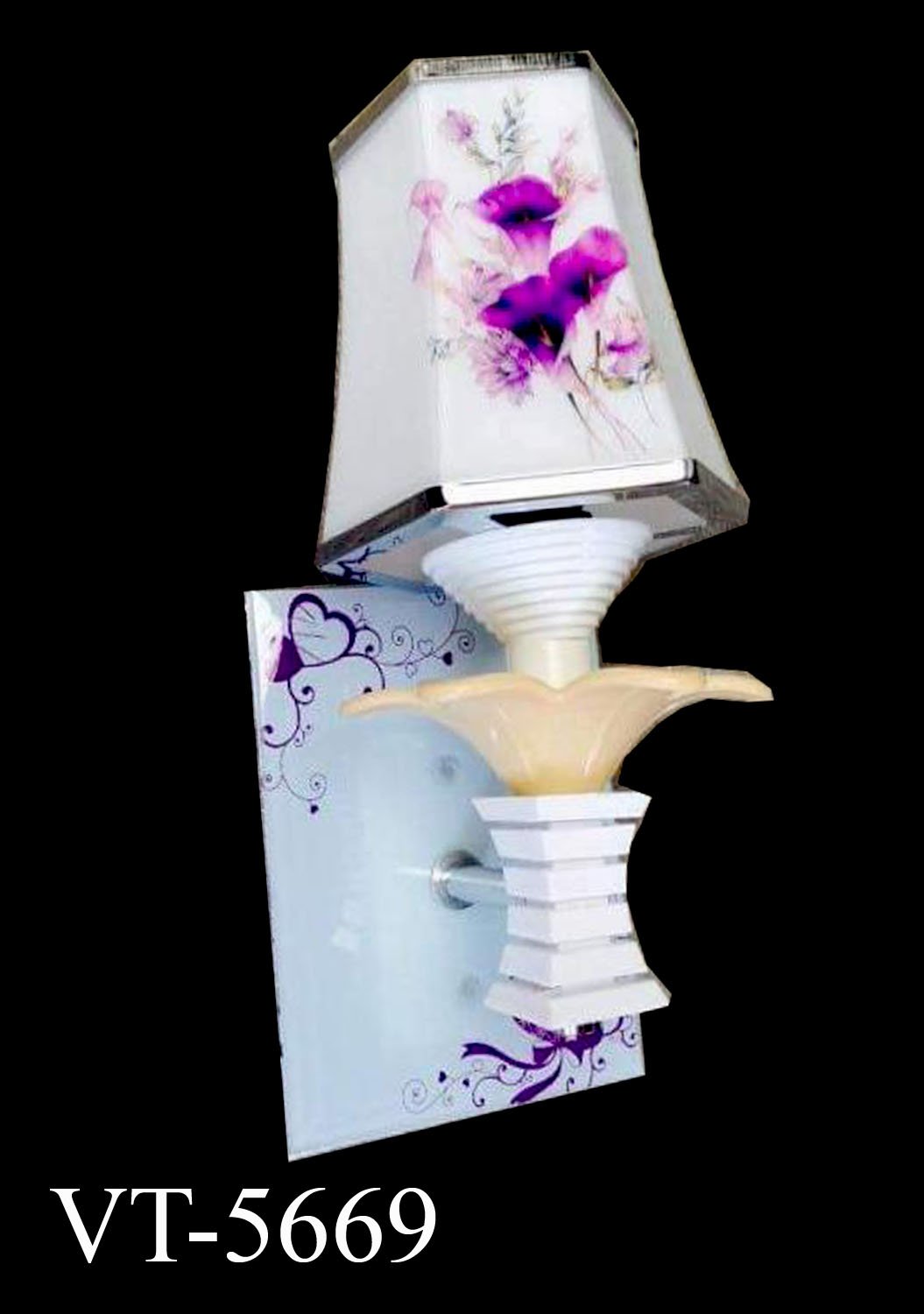 Đèn tường dù đế kính 5669