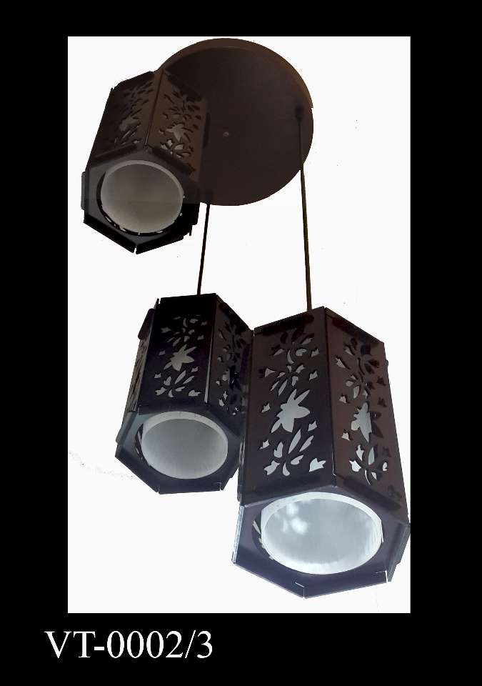 Đèn thả 3 gỗ 0002/3