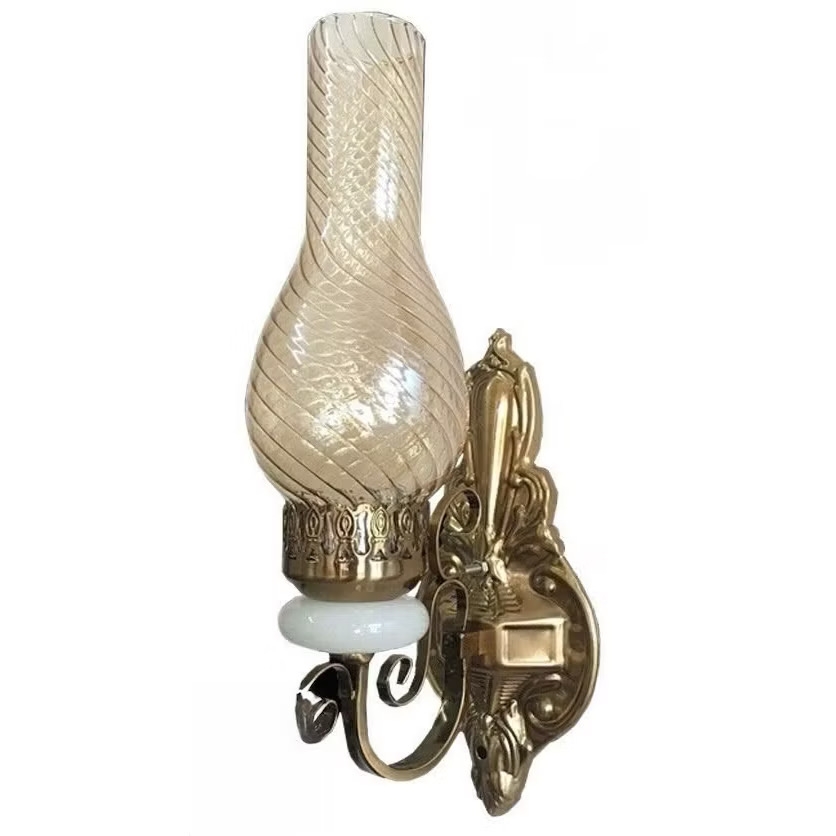 Đèn tường dầu mạ đồng (8672/1)