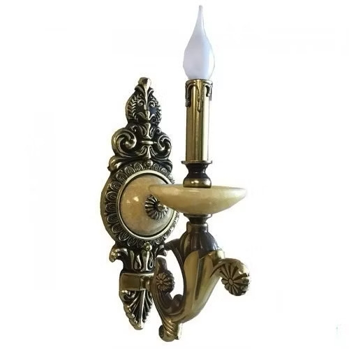 Đèn nến đồng xịn ca đá 8815/1N(160x370)