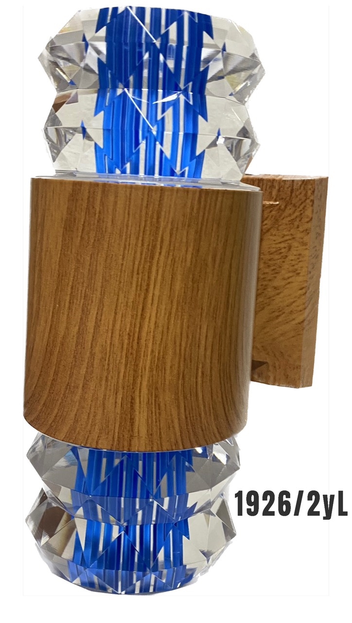 Đèn chày pha lê sọc xanh 1926X/2YL