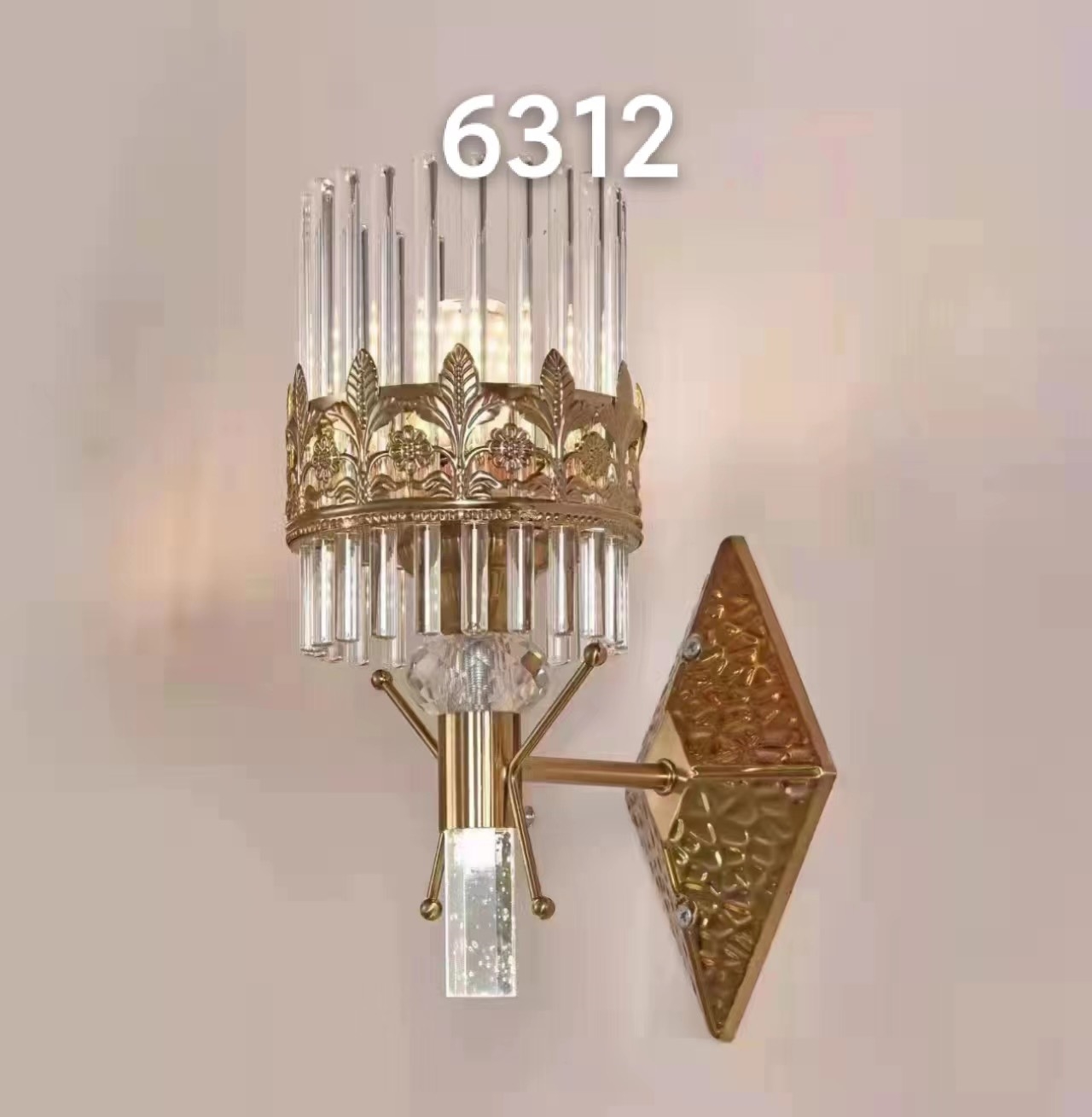 Đèn tường đế mạ 6312/1(11x30x18)