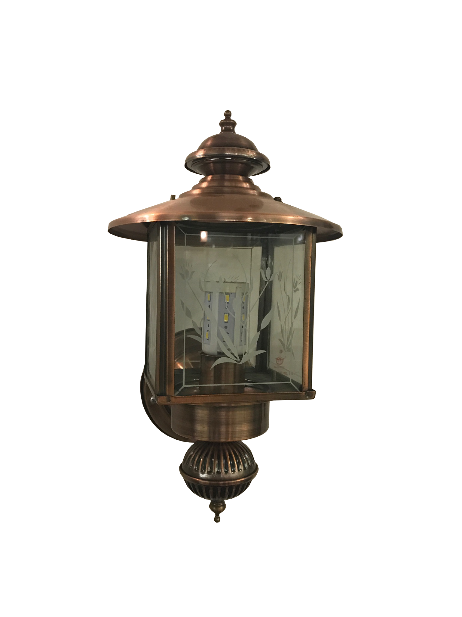Đèn cột mạ đồng (1266/1)