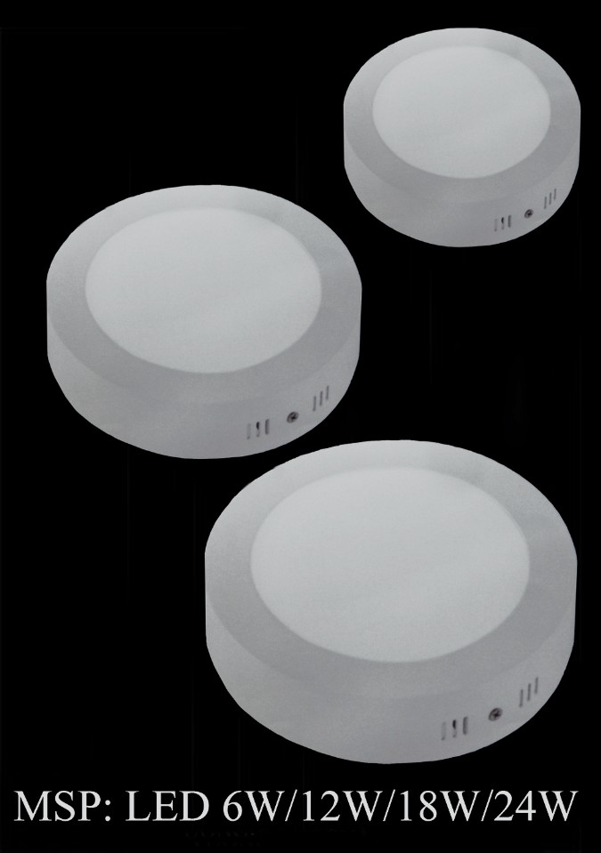 Đèn ốp trần Led nổi 12w - 3 chế độ