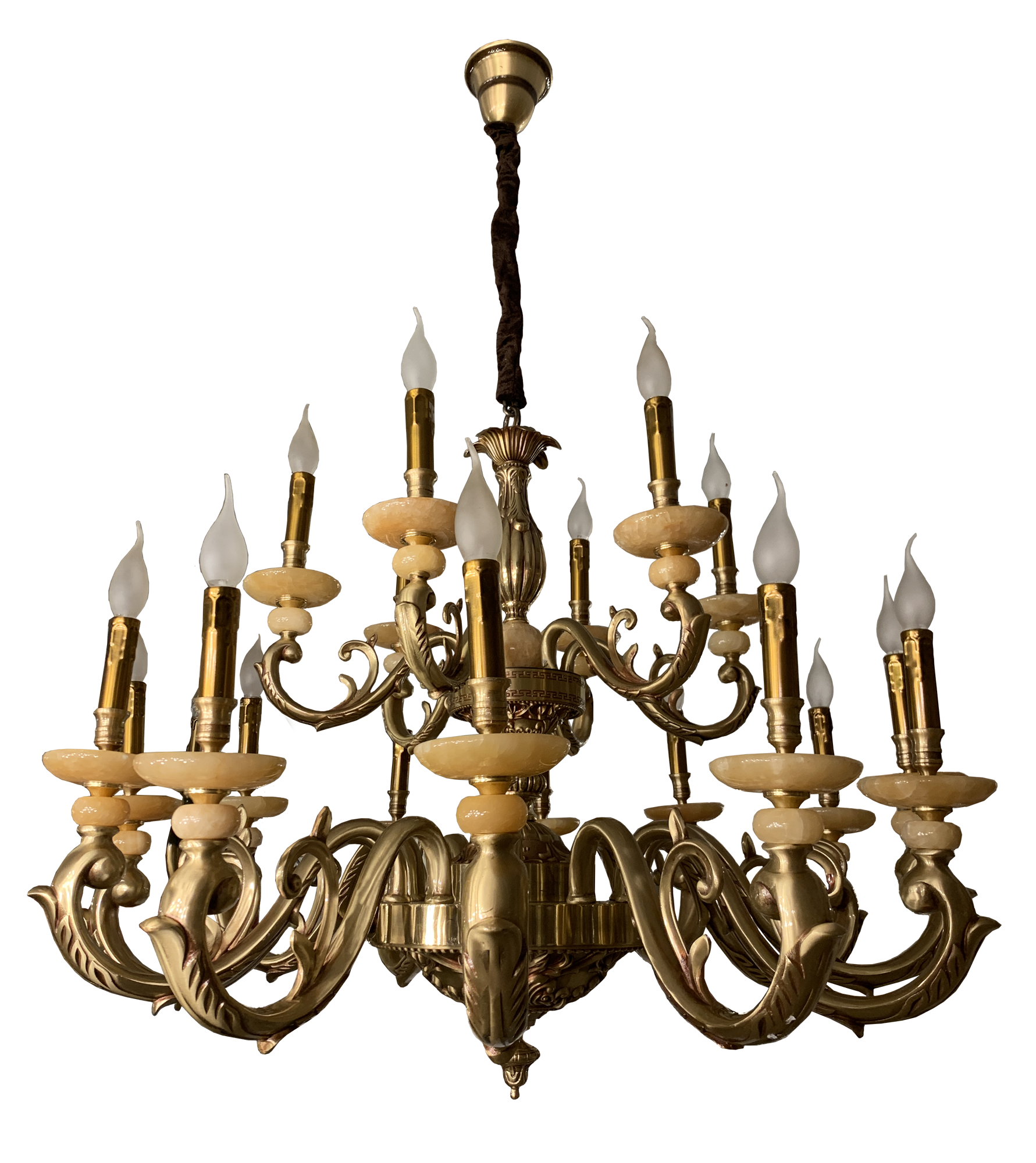 Đèn chùm đồng xịn 9907/18
