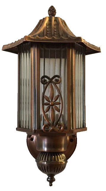Đèn cột 6 kính hoa văn 1644