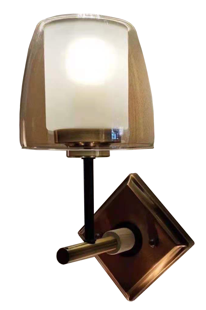 Đèn tường mạ chao thủy tinh 3736/1W