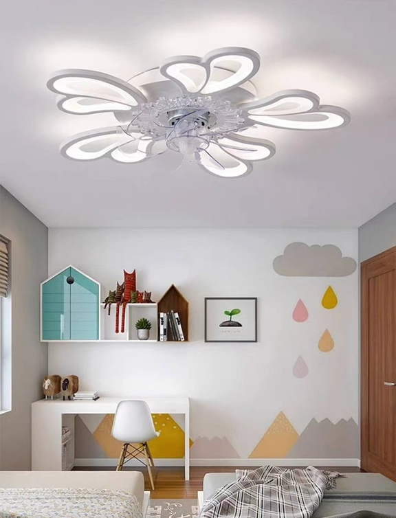 Ốp led gắn quạt 9015
