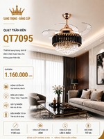 Quạt trần giấu cánh QT7095 (QT7229)