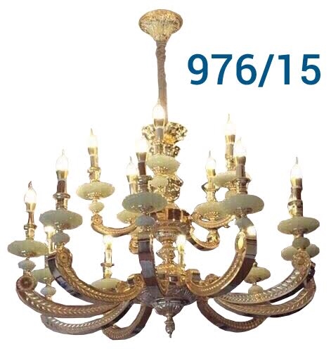 Đèn chùm đồng xịn 976/15