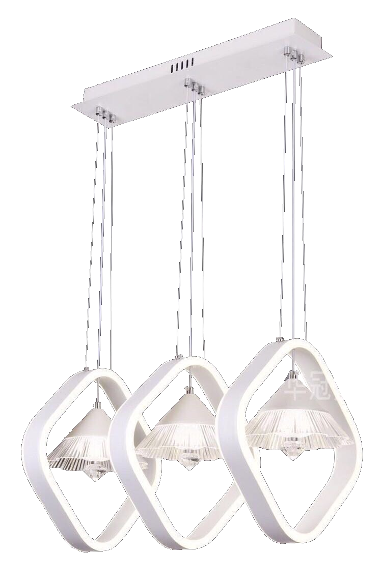 Đèn thả led aganit 18381/3 ( trắng; nâu)