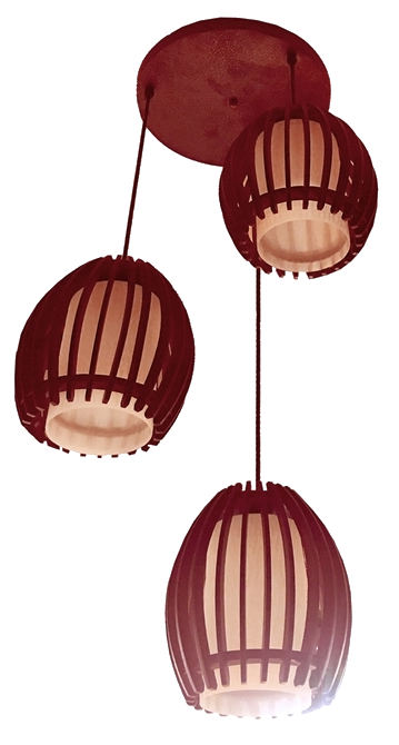 Đèn thả 3 gỗ 8217/3G