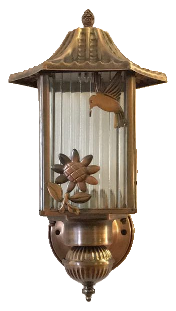 Đèn cột 6 kính hoa hướng dương 1631/1