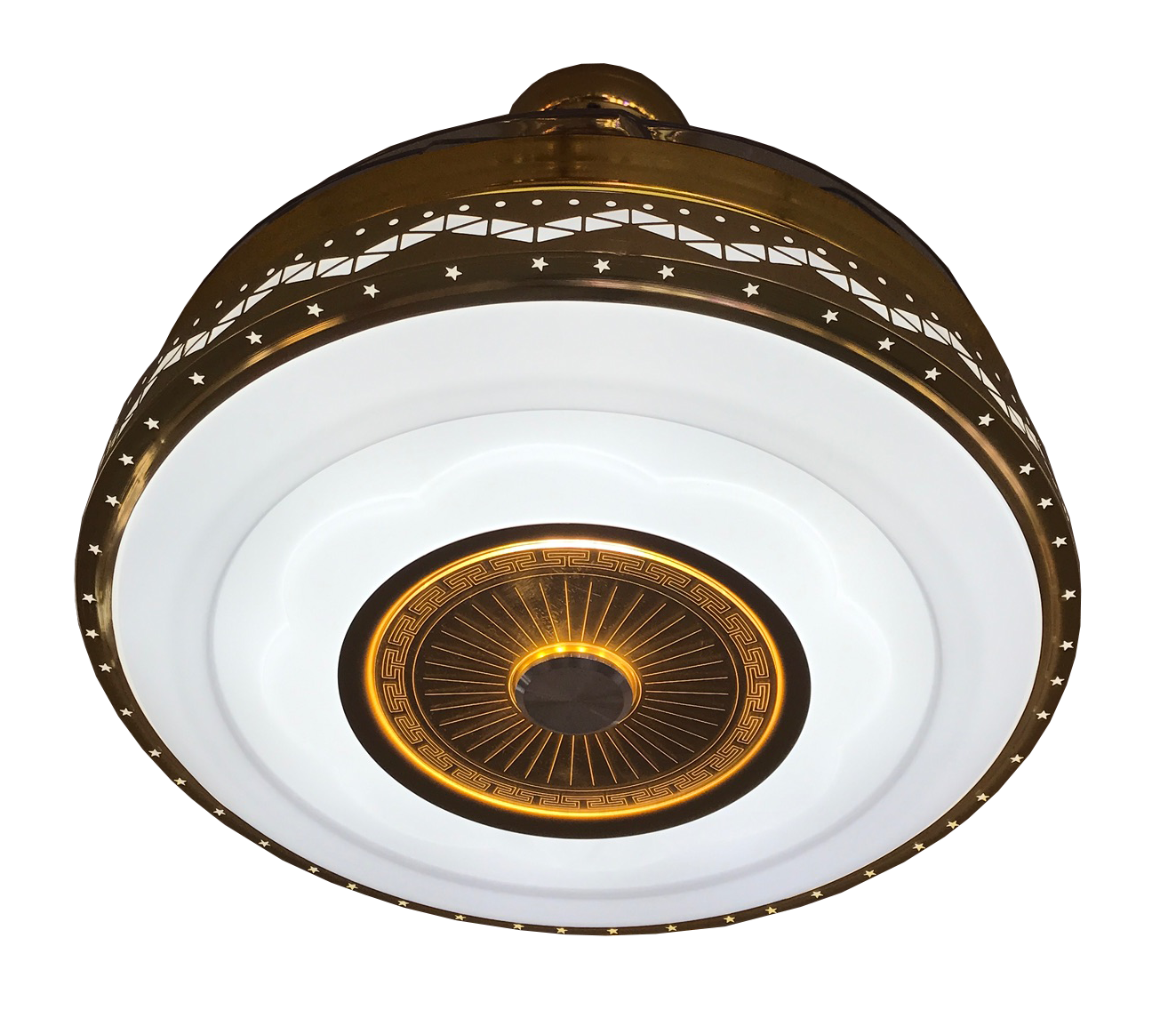 Quạt trần giấu cánh mặt ốp aganit 8092