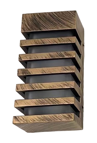 Đèn hắt atimin vàng đồng C1214-BG(12x25x8)
