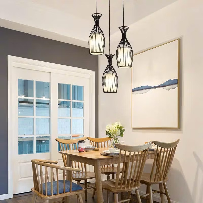 Đèn thả 3 ly rượu đen 8278/3BK