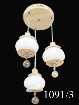Đèn thả 3 chao bầu (1019/3)