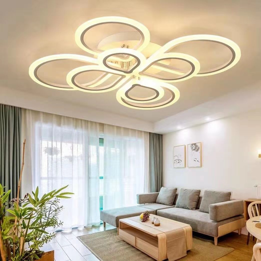 Đèn ốp led cánh hoa 8886/8WH(R750xH130)
