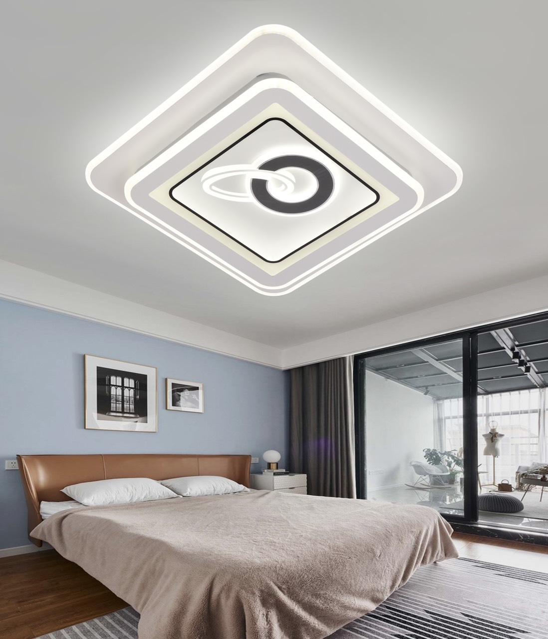 Ốp trần phòng ngủ vuông 999/50*50