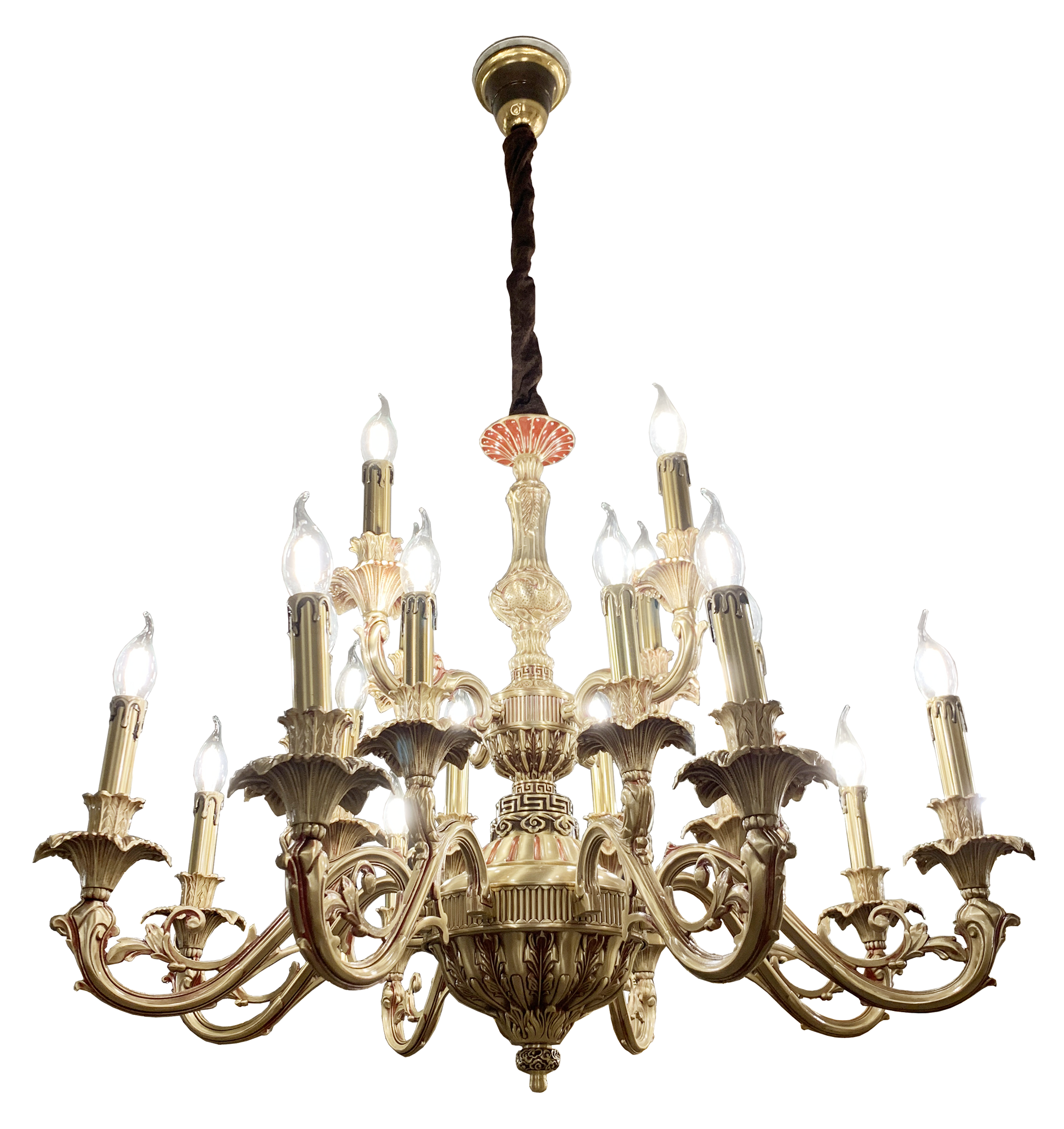 Đèn chùm đồng xịn 1238/16