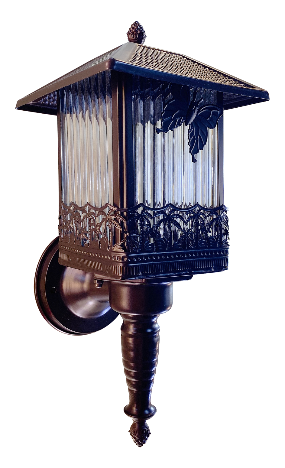 Đèn cột sắt phun Sơn đen 1364/1BK