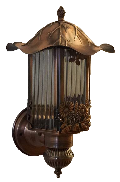 Đèn cột mái sen cây hoa 1635