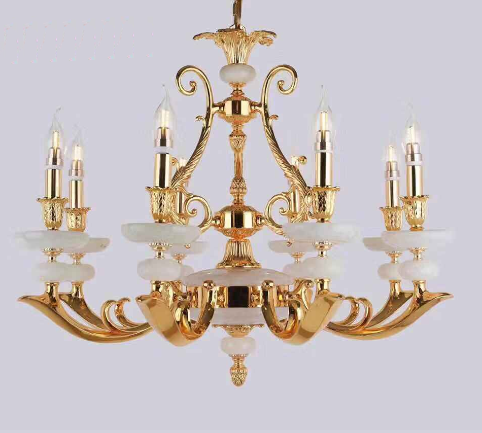Đèn chùm đồng xịn 1250/8