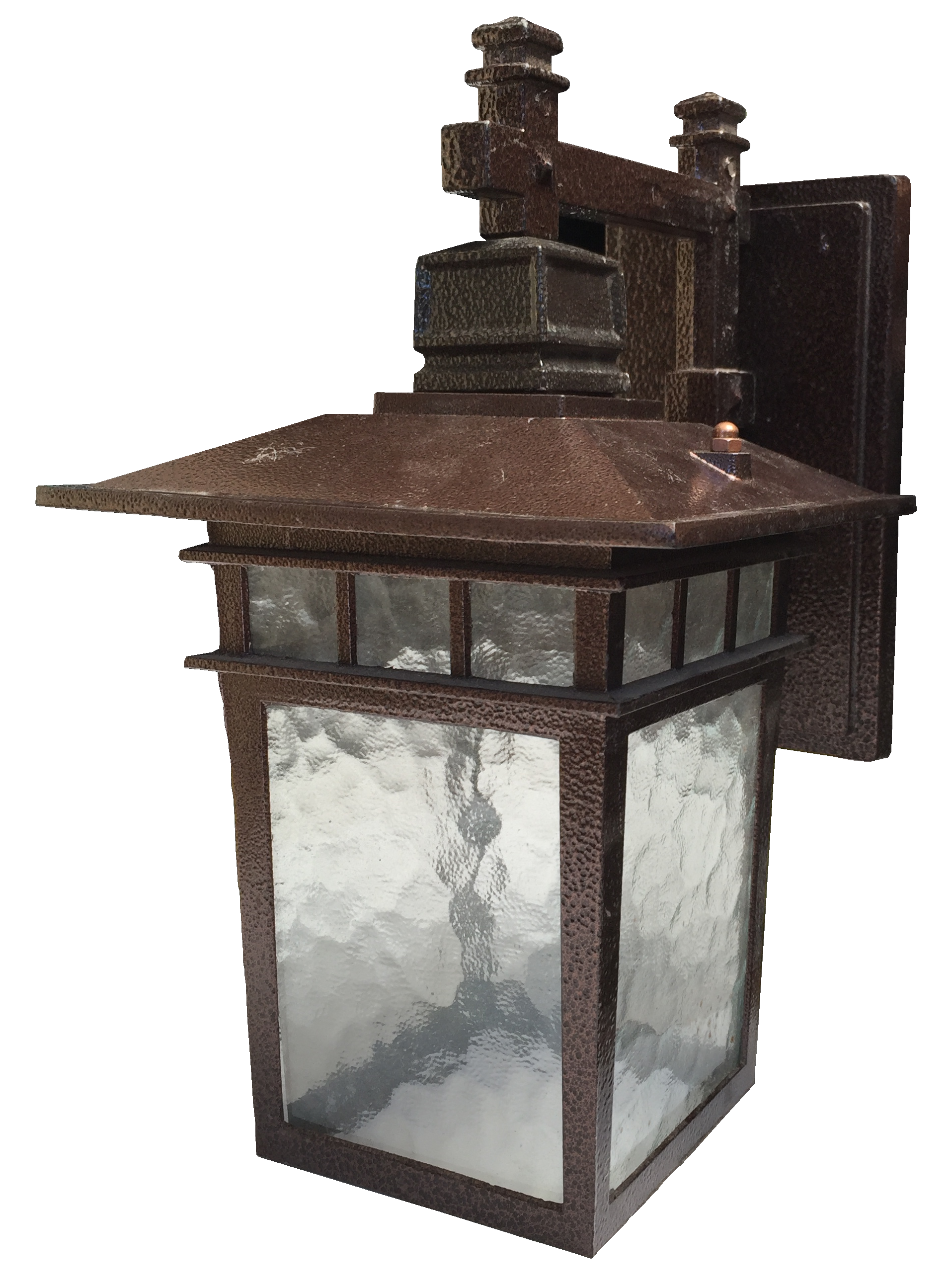 Đèn cột gắn tường màu cafe B090(18x31x22)