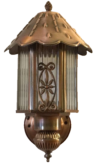 Đèn cột mạ đồng 1649/1