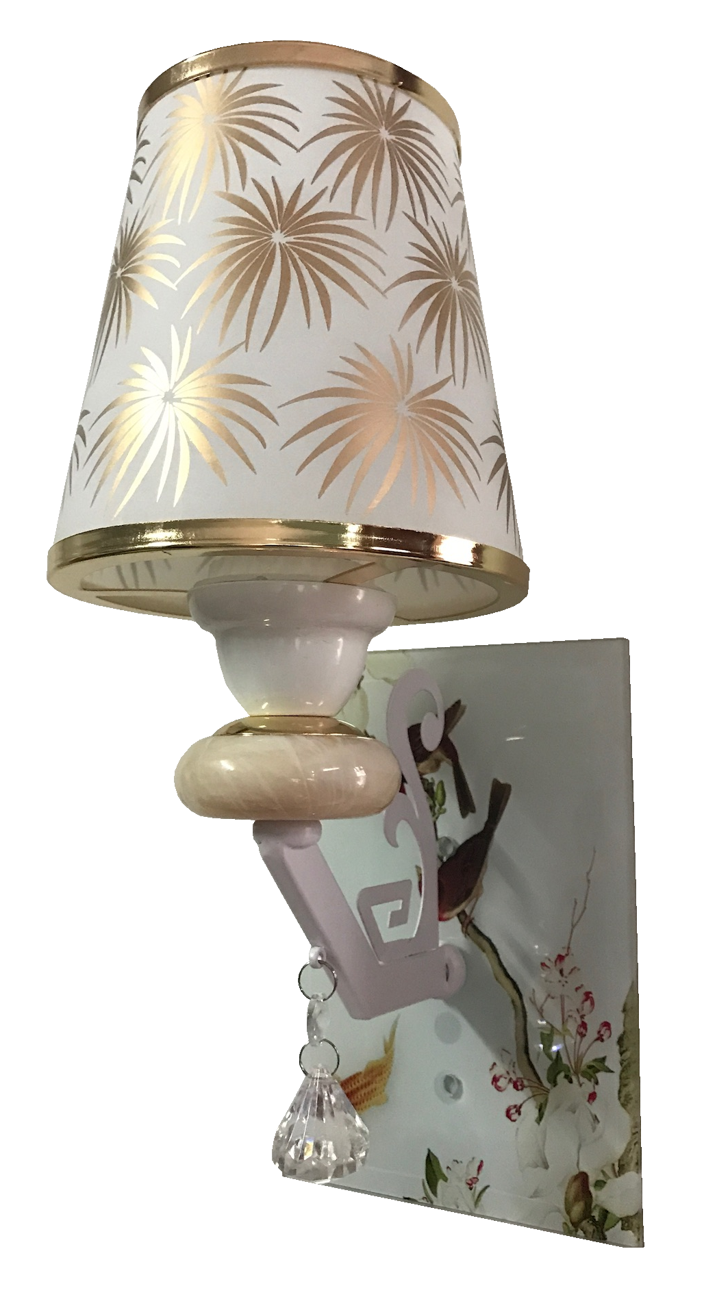 Đèn tường đế kính chao dù  (8877/1)